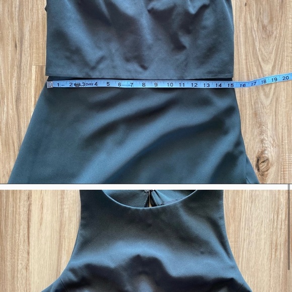 Jill Stuart BHLDN Green Iva Crepe Layered Dress 8 - Picture 6 of 6